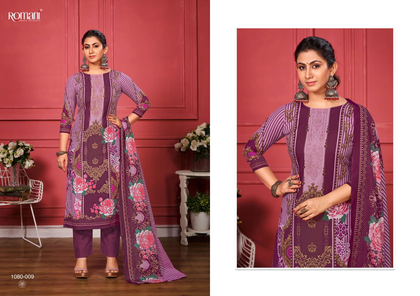 Romani Zareena Designer Soft Cotton Dress Material
